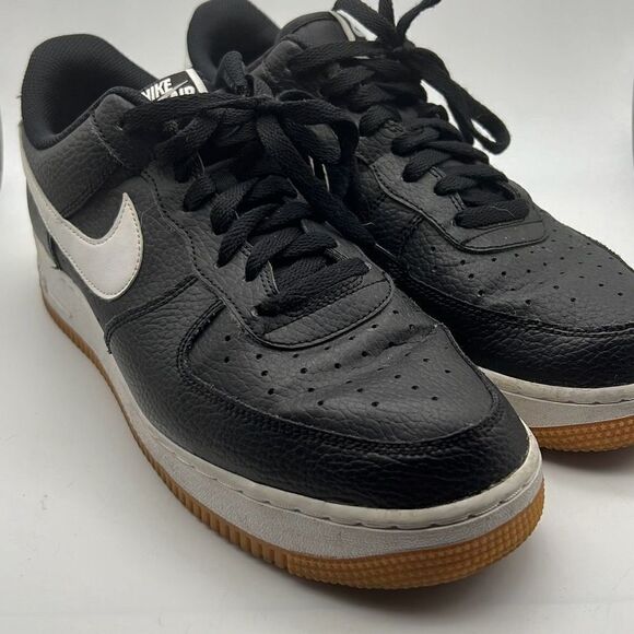 Nike Men's Air Force 1 '07 "black /‎ white" Shoes- Men 10.5 - Picture 1 of 8